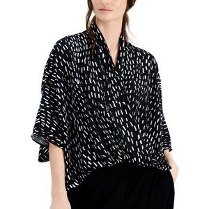Alfani Printed Surplice Top, XL, BNWT